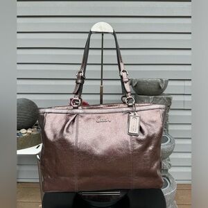 Coach Metallic Tote Bag